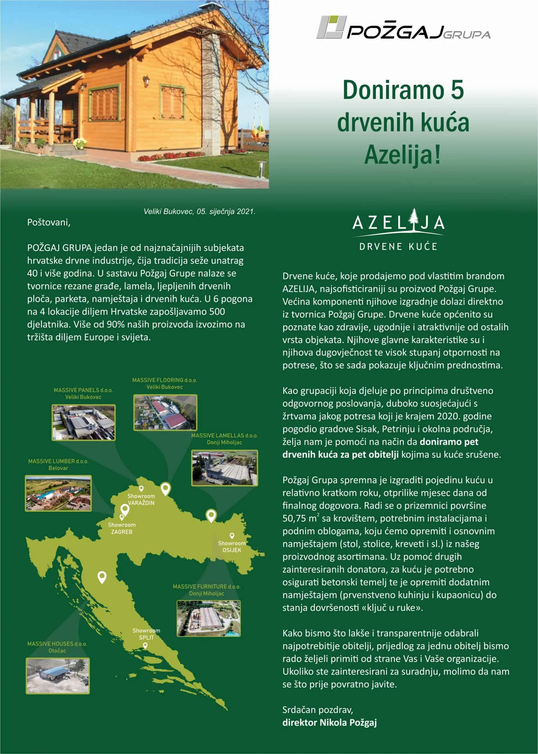 Donatorski projekt “5 kuća za 5 obitelji”
